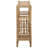  Shoe Rack With Shelf Natural 34.65 X 10.63 X 31.50 In Bamboo