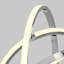 Lampe sur pied moderne pivotante, chrome