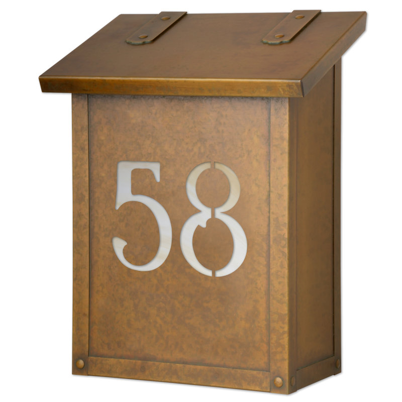 Boîte aux lettres murale classic, Oui, Laiton chaleureux