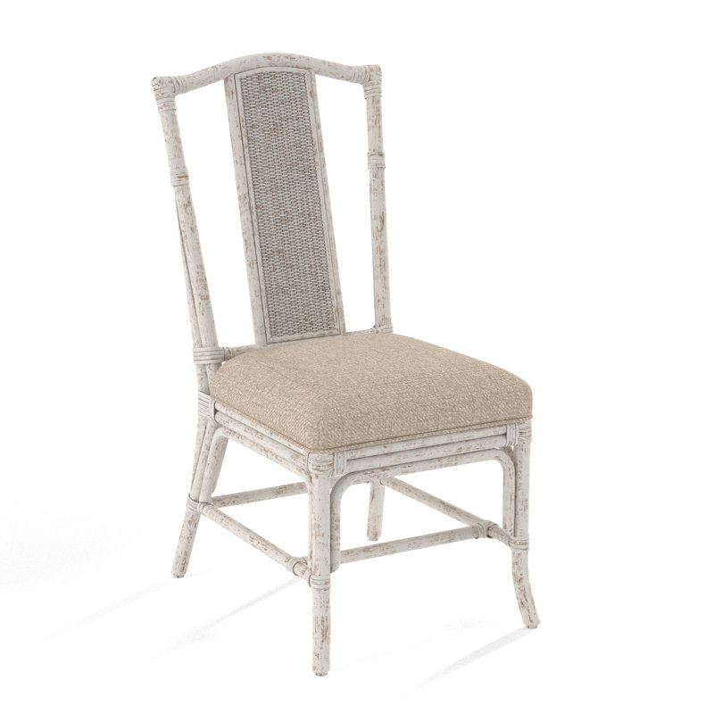 Drury Lane Slat Back Side Dining Chair, Black, Snow Crypton Performance; 0884-91