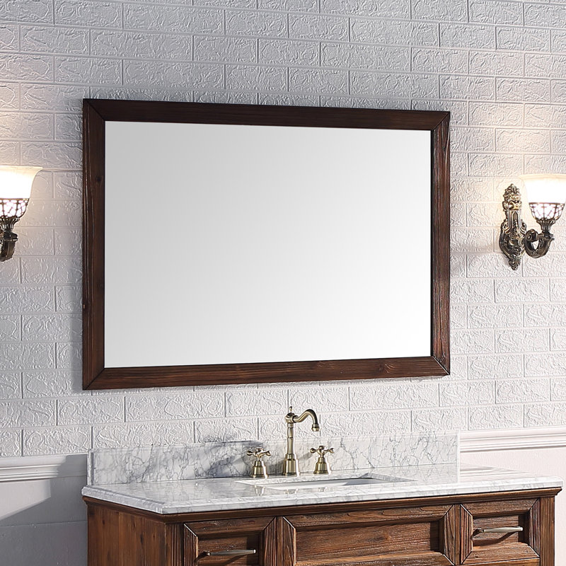 Claireville Wood Flat Wall Mirror, 31.5" x 45.7"