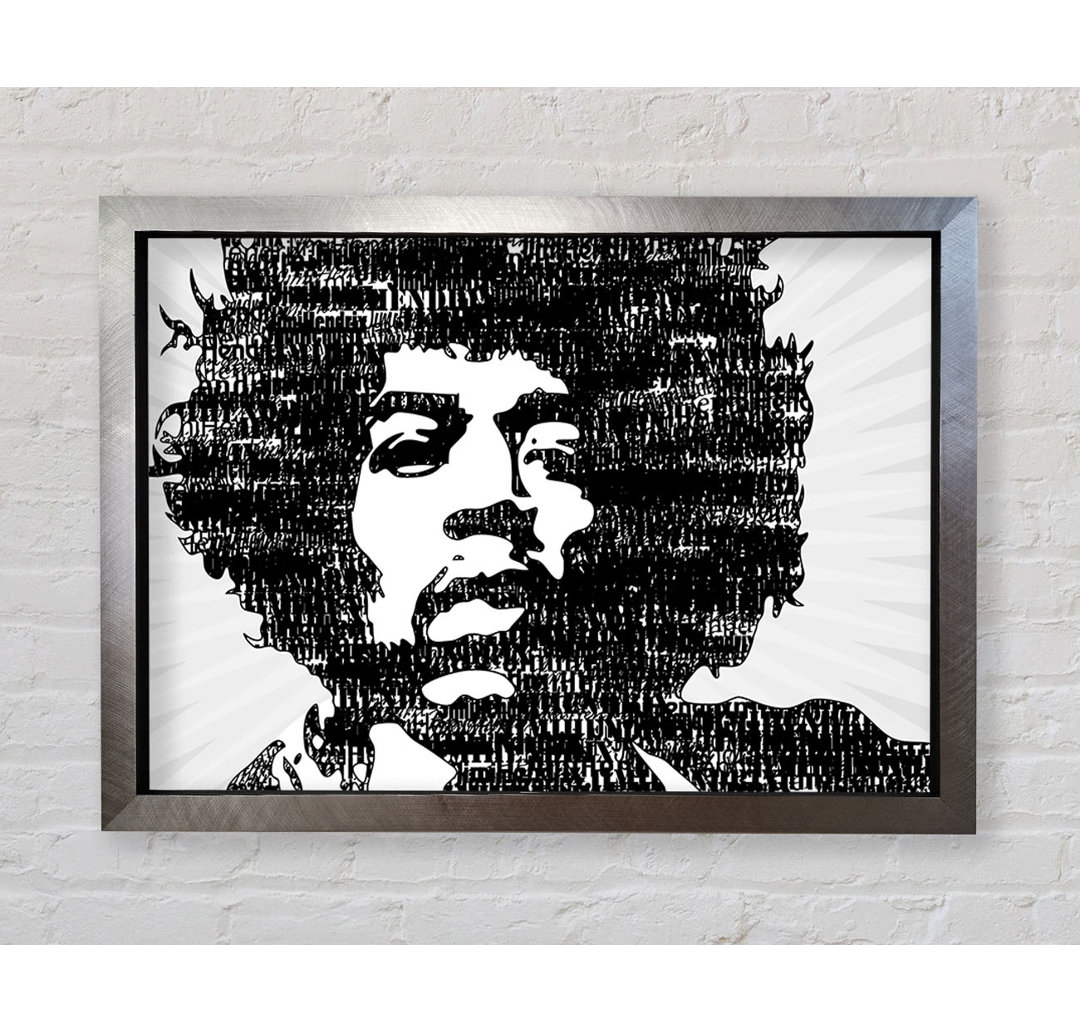 Jimi Hendrix und - Einzelne Bilderrahmen Kunstdrucke