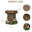 Tabouret de jardin fantaisiste 11,4 po, statue en oxyde de magnésium pour patio et cour