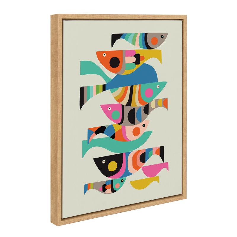 Under the Sea par Rachel Lee 3 Birdies Studio, reproduction d'art sur toile encadrée, 18 po x 24 po, Naturel