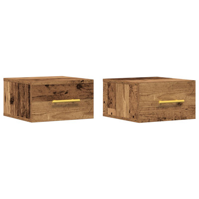 35cm W Manufactured Wood Bedside Table