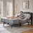 Zero Gravity Adjustable Bed with Upholstered Headboard