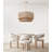 Luminous Rattan Pendant Light - Natural Drum 1-Light Polished Handwoven Dimmable Hanging Light For Kitchen Island, Kitchen, Dining Room, Living Room, Bedroom, Hallway or Covered Patio in Modern, Farmhouse & Boho Style-165702575-165702560-192548980