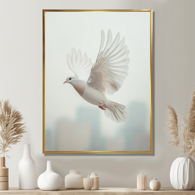 «Konrad Columbidae Dove In The Urban Sky - Dove», art sur toile