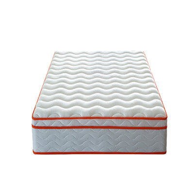 Matelas Matelas hybride Eurotop avec mousse viscoélastique gélifiée Isolation de mouvement et ressorts ensachés individuellement