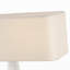 Anne-Marie Barton Terra-Forma 23" Left Table Lamp in Museum Pewter with Boucle Shade-1678294091-1678294090