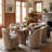 Upholstered Swivel Dining Chair, Boucle Fabric Barrel Kitchen Chair, Wingback Side Chair, Vanity Chair-513384089