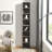 Versatile Media Tower Rack With Adjustable Shelves For Home Office And Display