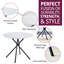 Mose Round Metal Base Dining Table
