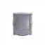 Fauteuil coulissant et pivotant standard FlowLuxe, tissu gris froid rembourré