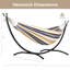 9,35 pi Ensemble de lit hamac d'extérieur pliable et portatif pour 2 personnes de style brésilien avec support-1760563826-1764805528