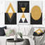 Designs abstraits minimalistes en couleurs rétro - ensemble d'art moderne Mid-Century de 3 pièces-860110869