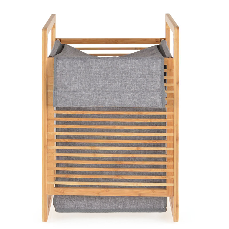 Hunziker Solid Wood Laundry Hamper