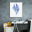  «Indigo Botanical 4» par Jean Plout, art mural sur toile, 20 po x 24 po