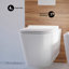 Ensemble de toilette à double chasse avec plaque de chasse 0,8 / 1,6 GPF Concorde-108927935