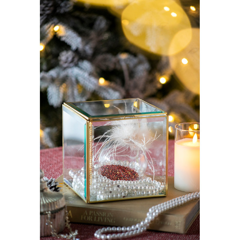 Boîte décorative en verre
