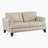 Nico Modern Contemporary Top Grain Leather 2-Piece Living Room Set with Refined Tufted Detail, Removable Zipper Covers & Pocket Coil Seating-648008514