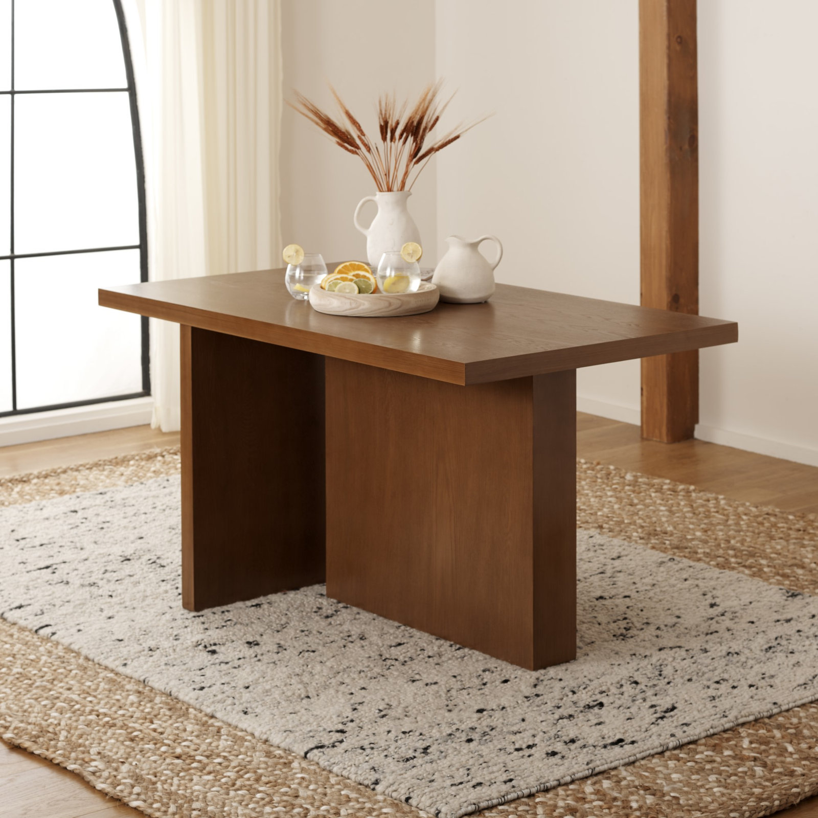 Aava 53.9'' Dining Table, Natural Brown