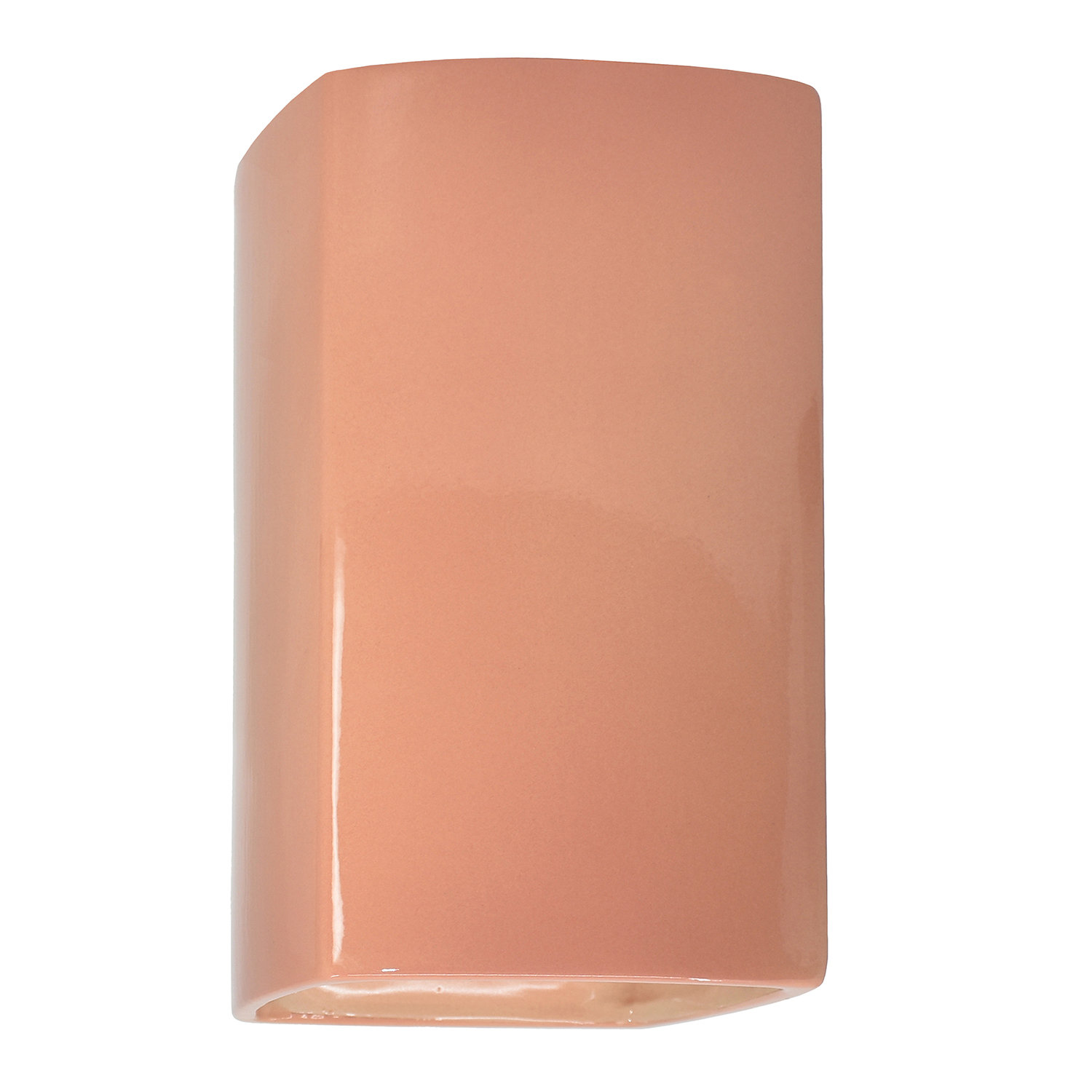 Nomad Ceramic Outdoor Light, Gloss White, 13.5" H x 7.25" W x 6.5" D, Integrated