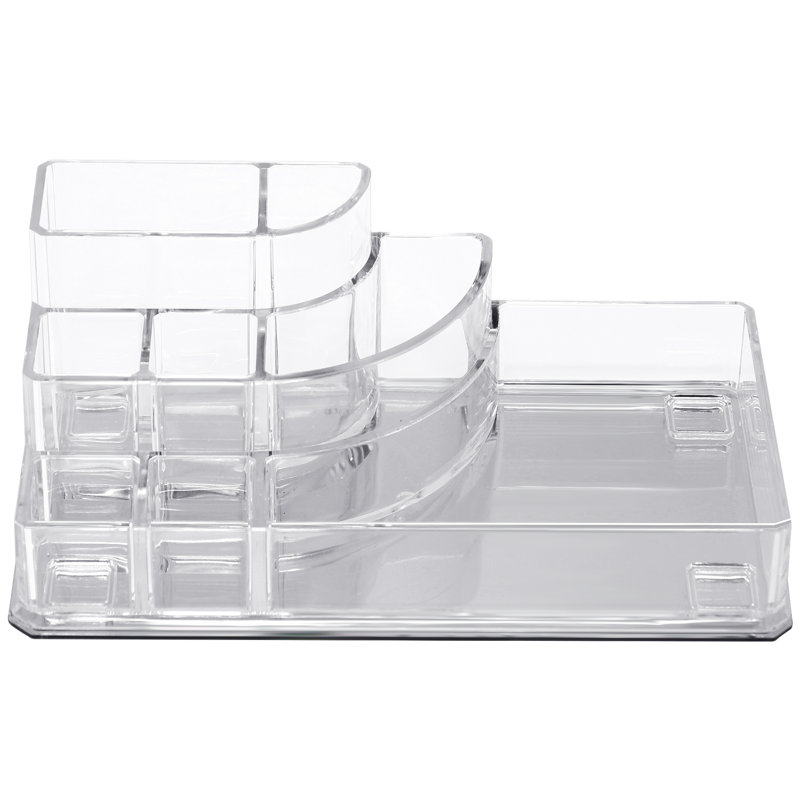  8-Slot Clear Acrylic Mini Makeup Organizer