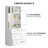 Reshod  94.5"W X 71"H X 15.7"D Kitchen Pantry Storage Cabinet With Soft Close Glass Doors,White-287134463