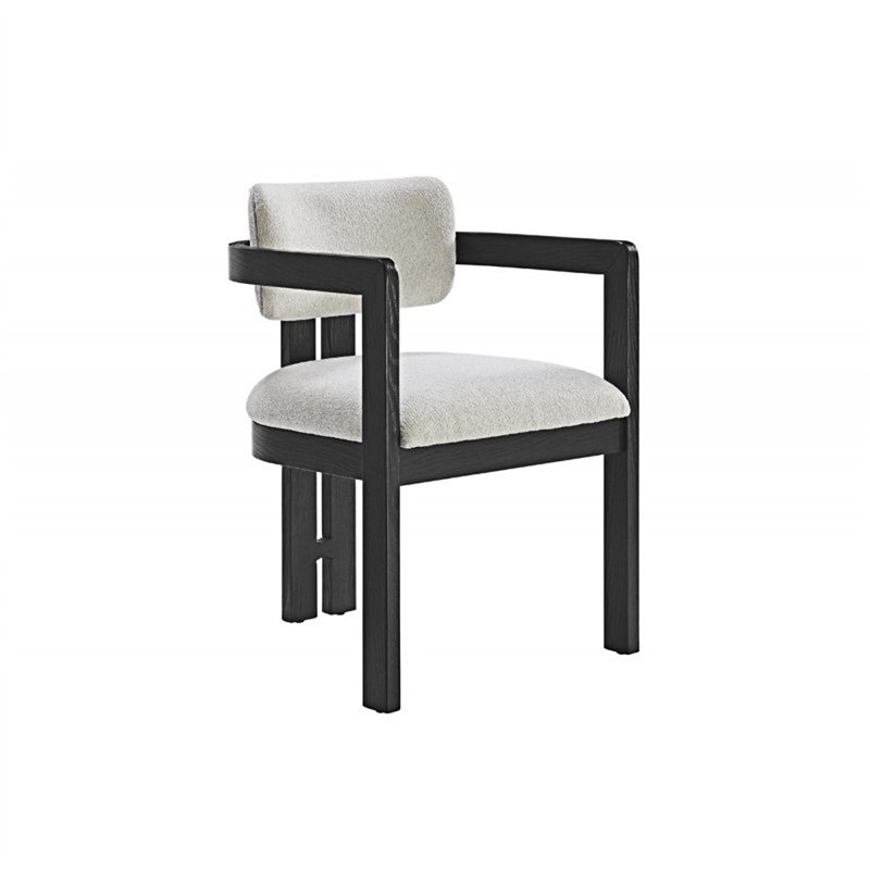 Chaise d'appoint rembourrée, 1, Noir