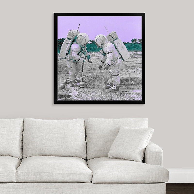 Novogratz’spaces iv', reproduction d’art encadrée, H 15 po x l 15 po x P 1 po, Cadre noir
