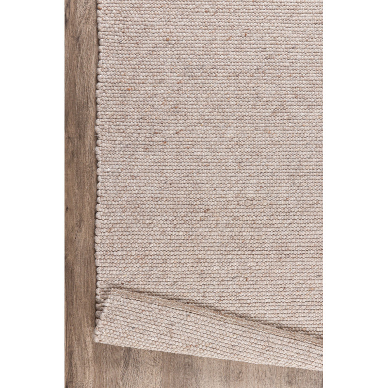 Ladeane Solid Colour Hand Woven Area Rug, Rectangle 80 x 150cm