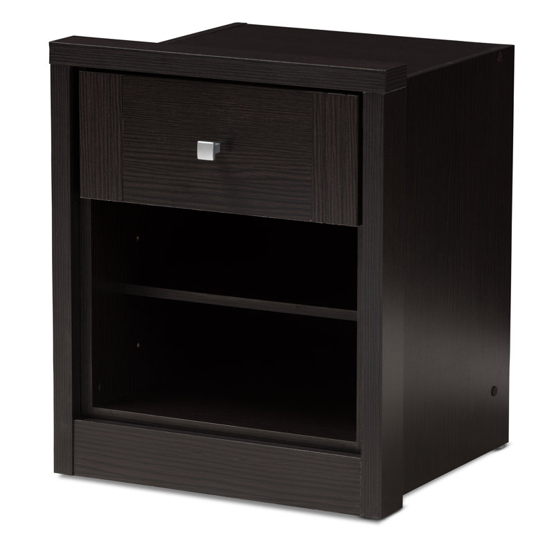 43cm W Manufactured Wood Bedside Table