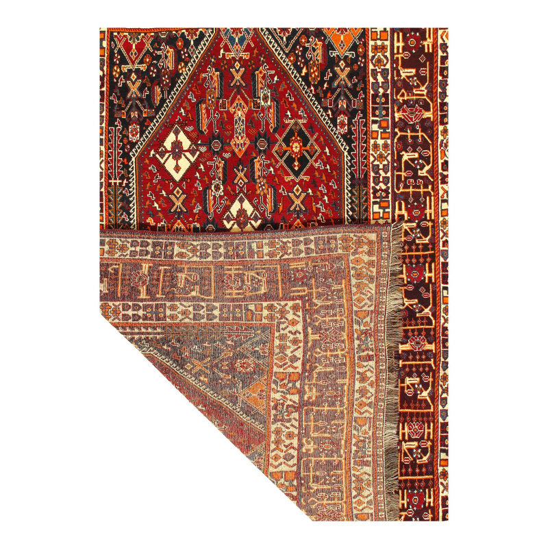 Oriental Area Rug in Rust