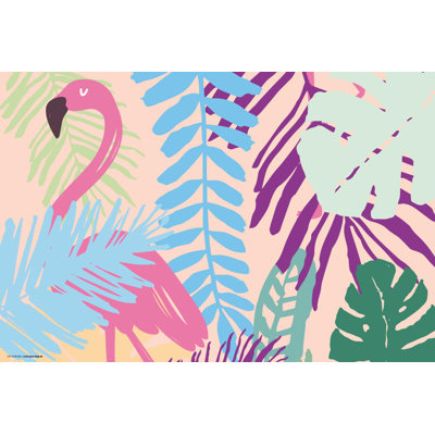 Schreibtischunterlage Flamingo