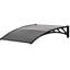 Dakota Fields 75cm W x 100cm D Plastic Cover Retractable Door / Window Awning-1698354419