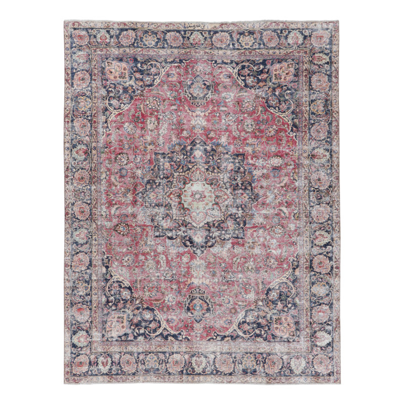 Distressed One-of-a-Kind 8'11X11'9 Hand Knotted Area Rug