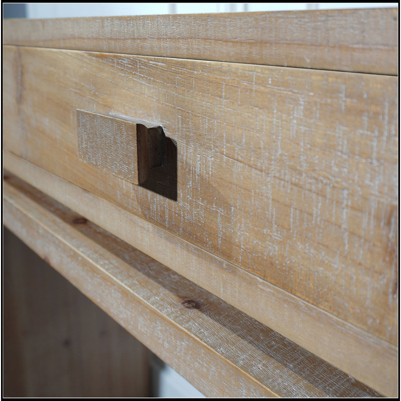Console rustique en bois avec 3 tiroirs, table d'entrée 47 po avec tiroirs, console en bois pour entrée, couloir, vestibule, couloir, bureau