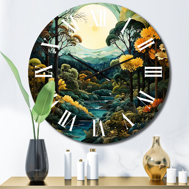 Horloge murale en métal Beena, Moyenne