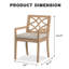 Patio Dining Armchair with Cushion-846289044