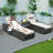 Elia Outdoor Wicker Chaise Lounge Set with Table , Cushion Included-1878634355
