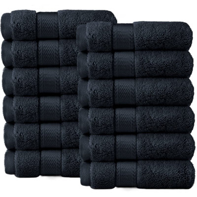 Ensemble de débarbouillettes 100% coton de qualité supérieure, paquet de 12 serviettes de bain, 12 po x 12 po