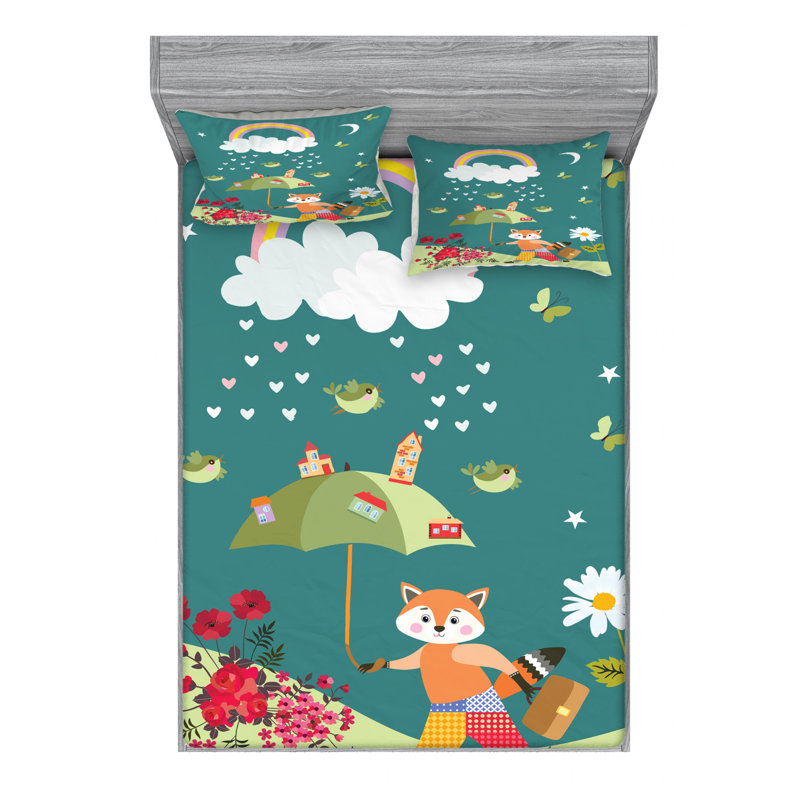 Microfiber Sheet Set, Full/Double Sheet Set with Fitted Sheet