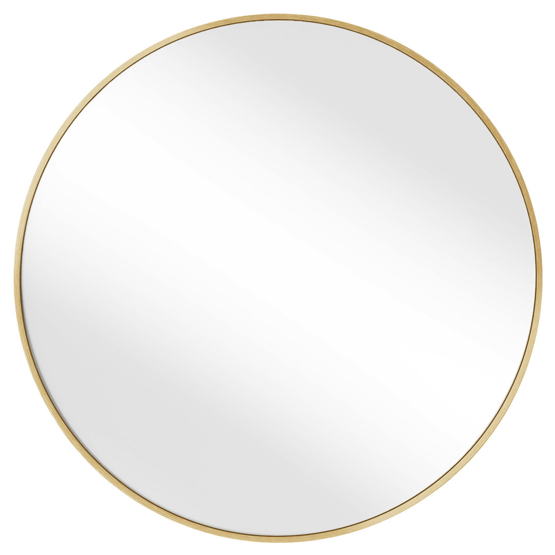 Angelrose Metal Flat Mirror Ebern Designs 