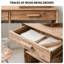 Buffet rustique en vieux pin rétro