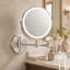 Miroir de maquillage mural rond en métal-135447520