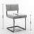 Corabella Modern Dining Chairs with Corduroy Fabric,Gold Metal Base, Accent Armless Kitchen Chairs with Channel Tufting, Side Chairs, Set of 2-695903598