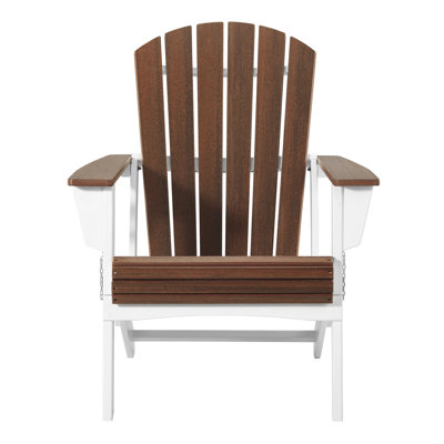 Chaise Adirondack pliante, blanc