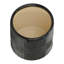 Jardinière en céramique noire texturée 6/8 po, brillante, pour le magasin de fleurs et le décor de jardin moderne de l'Action de grâce brillant