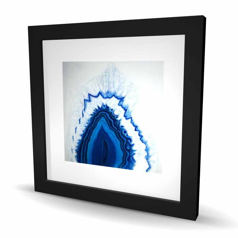 Agate Geode Slice Print | Framed Matted Home Decor Art